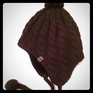The North Face Women’s black beanie earflap hat